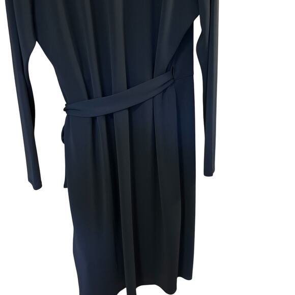 Amazon Essentials Women's Long-Sleeve Navy Blue Wrap Ruched Bodice Dress Size 2X - Picture 10 of 14